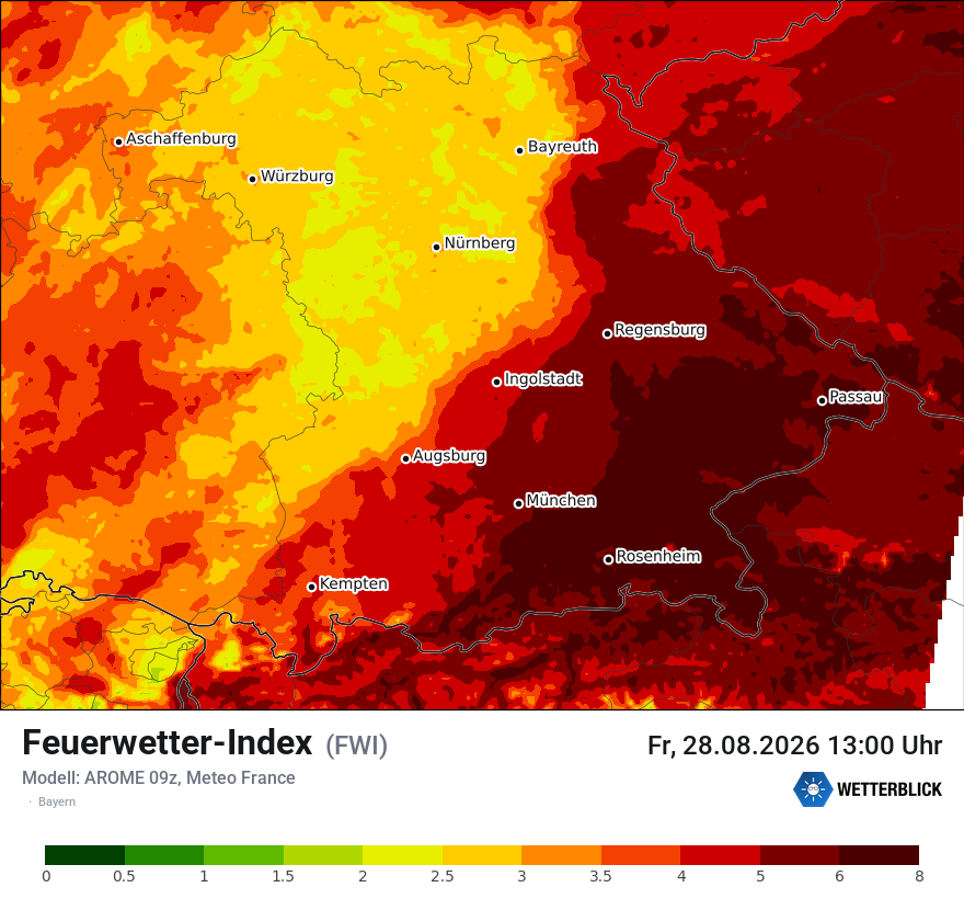 Modellkarte AROME – fwi – by