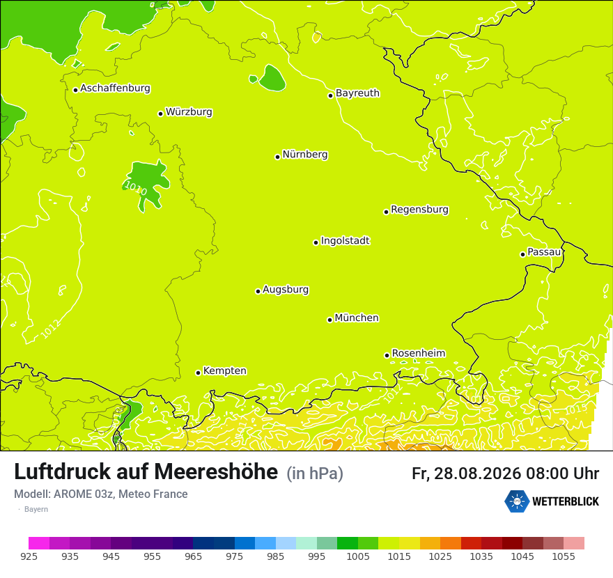 Modellkarte AROME – pmsl – by