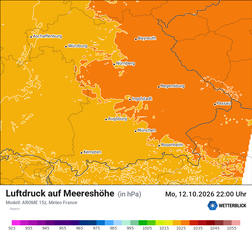Modellkarte AROME – pmsl – by