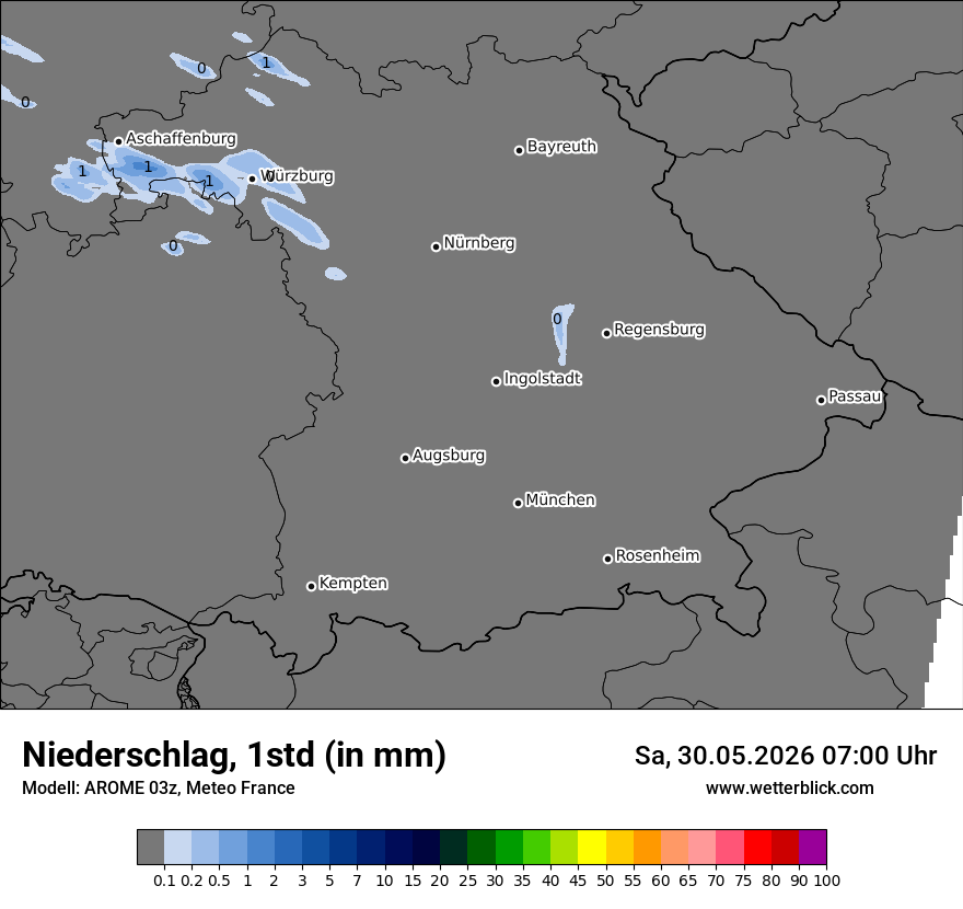 Modellkarte AROME – precip – by