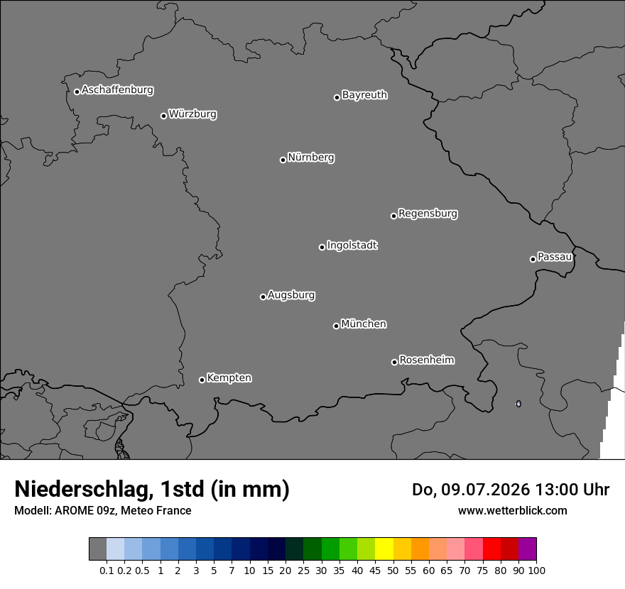 Modellkarte AROME – precip – by