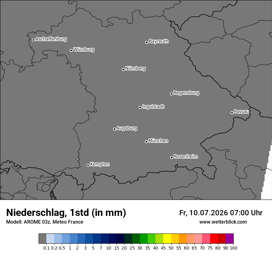 Modellkarte AROME – precip – by