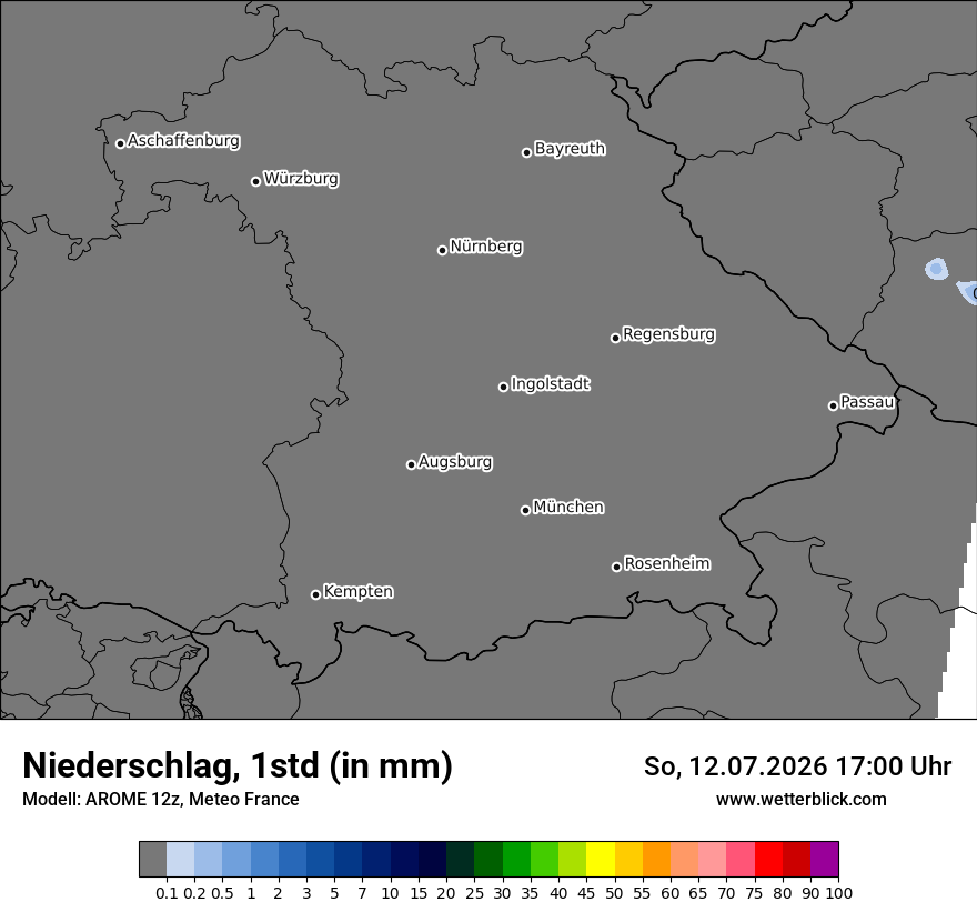 Modellkarte AROME – precip – by