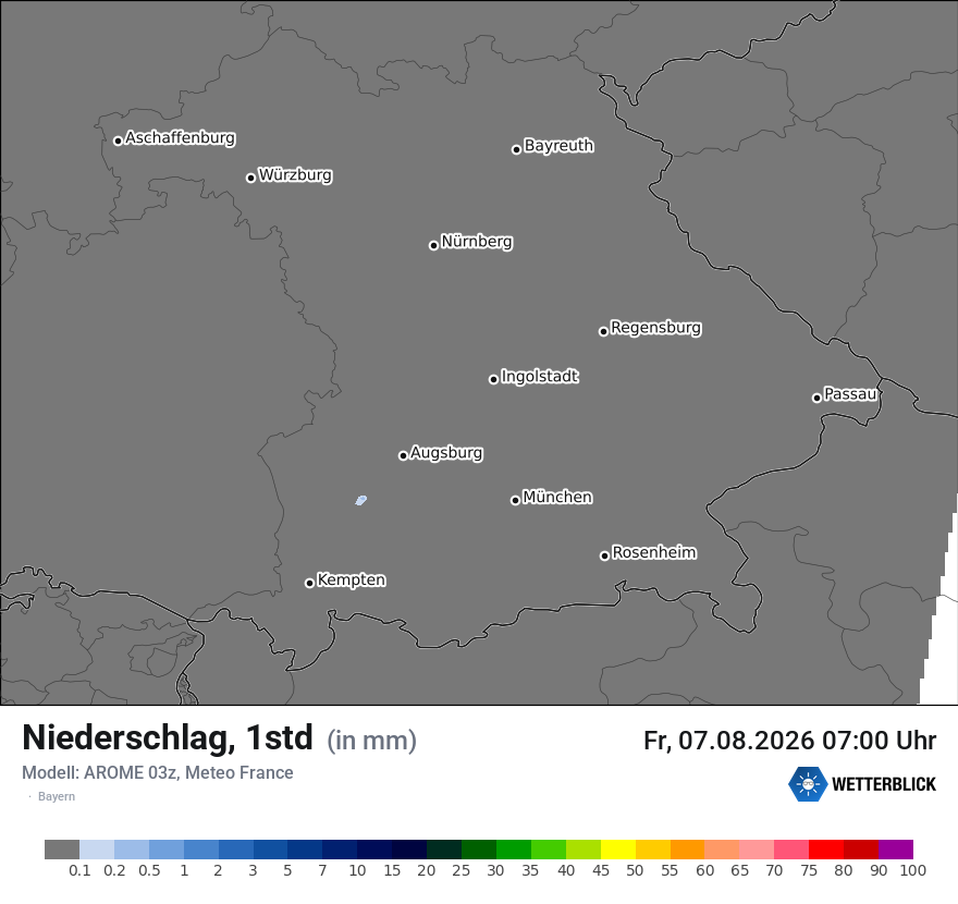 Modellkarte AROME – precip – by