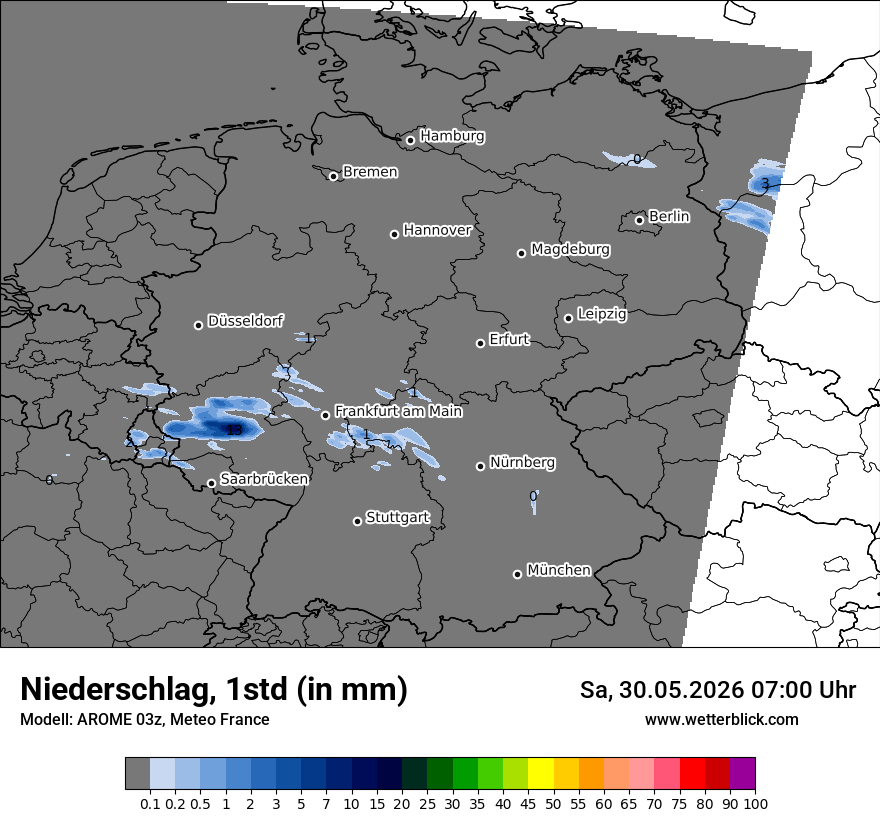 Modellkarte AROME – precip – deutschland