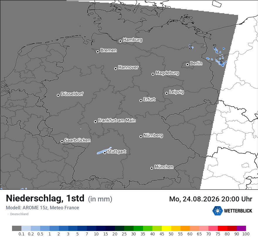 Modellkarte AROME – precip – deutschland