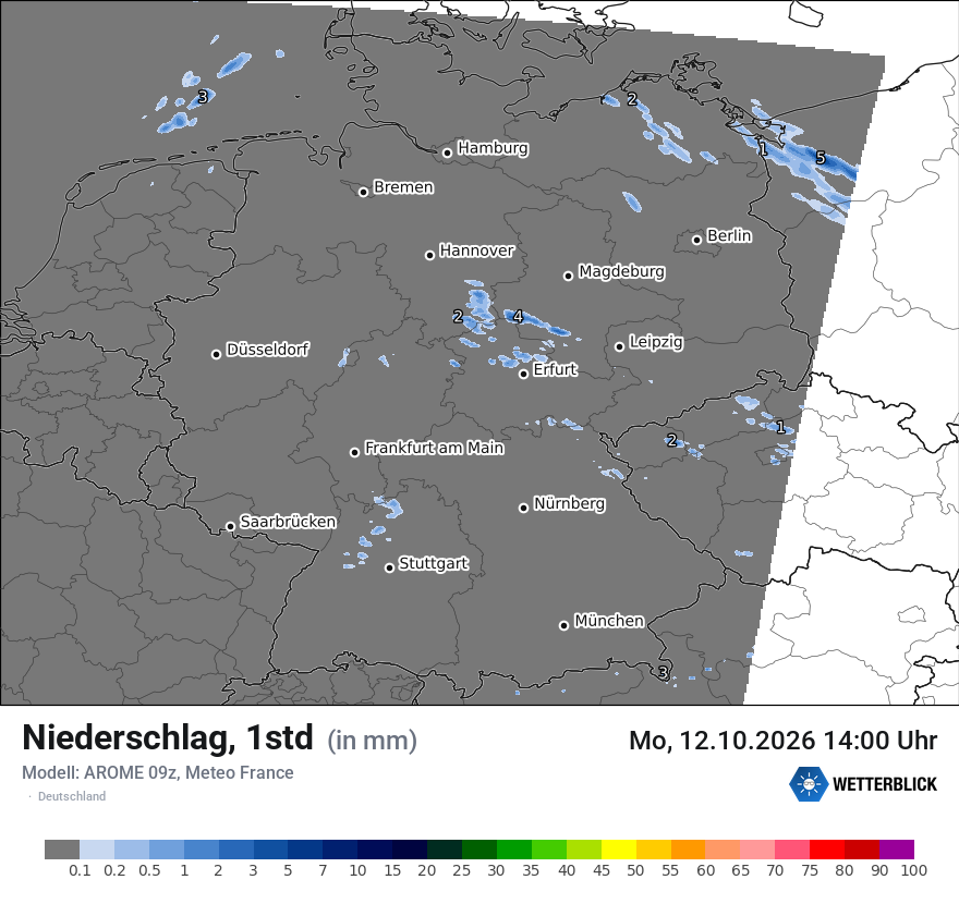 Modellkarte AROME – precip – deutschland