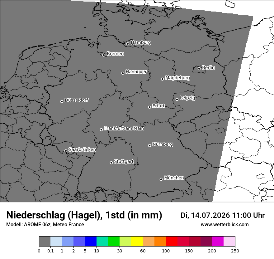 Modellkarte AROME – prg_gsp – deutschland