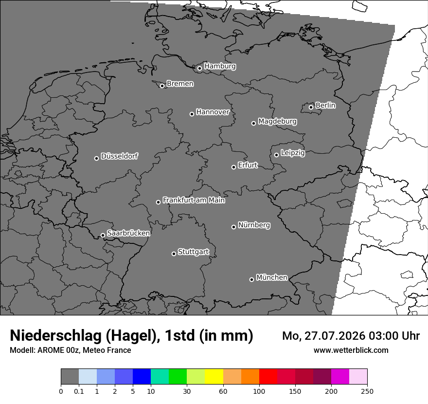 Modellkarte AROME – prg_gsp – deutschland