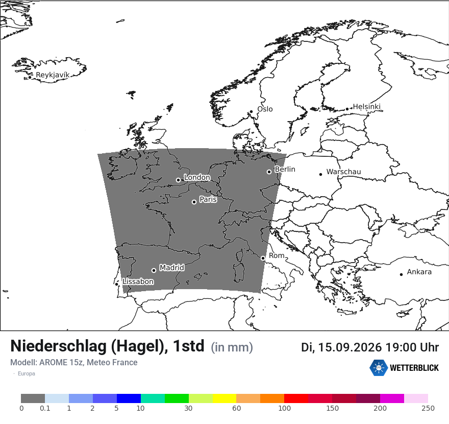 Modellkarte AROME – prg_gsp – europa