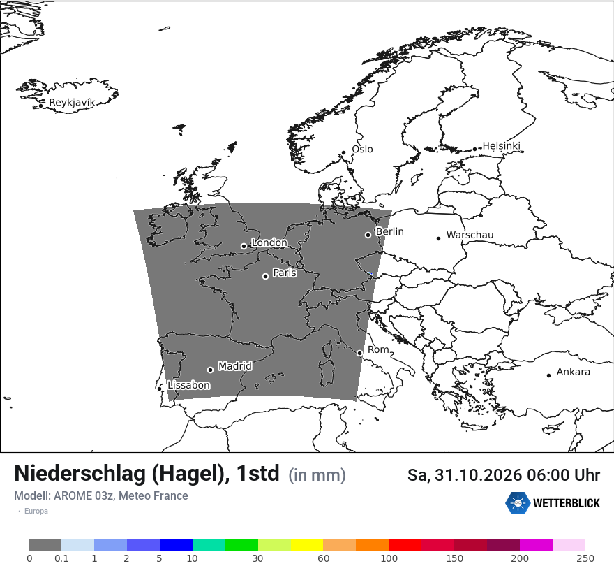Modellkarte AROME – prg_gsp – europa