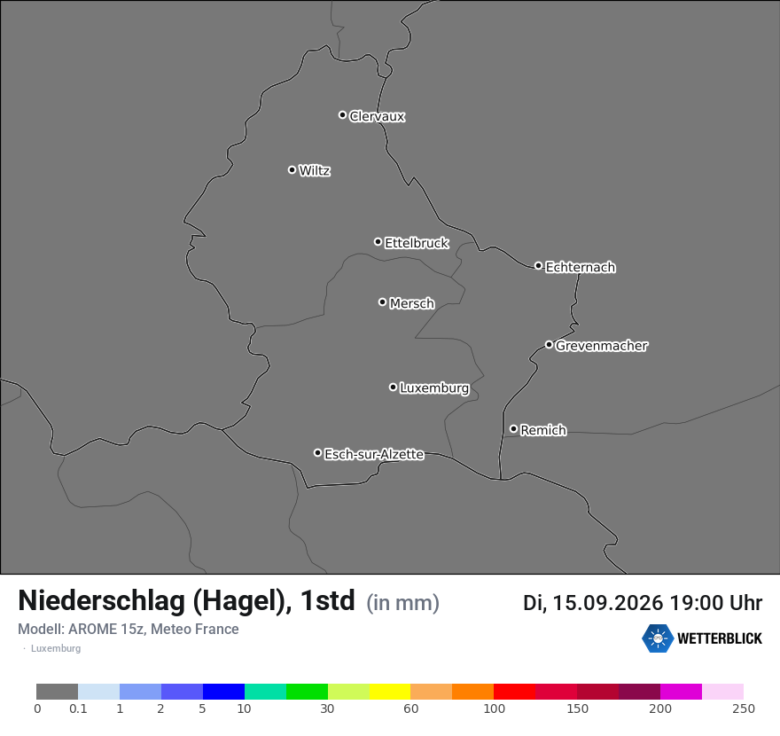 Modellkarte AROME – prg_gsp – luxemburg