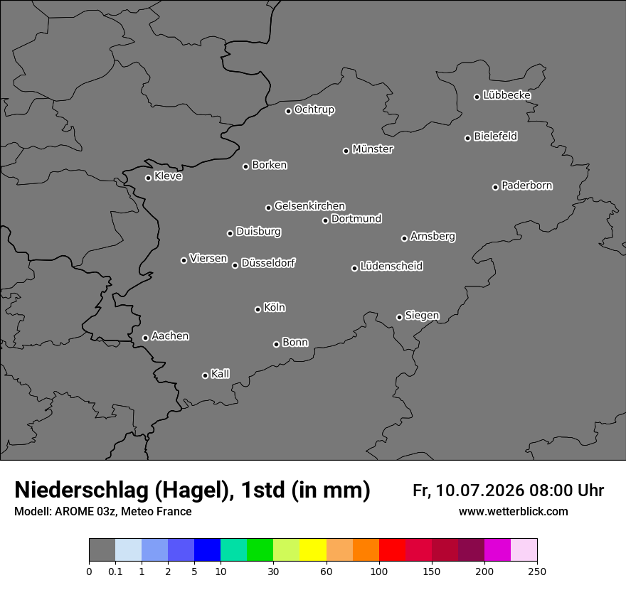 Modellkarte AROME – prg_gsp – nrw