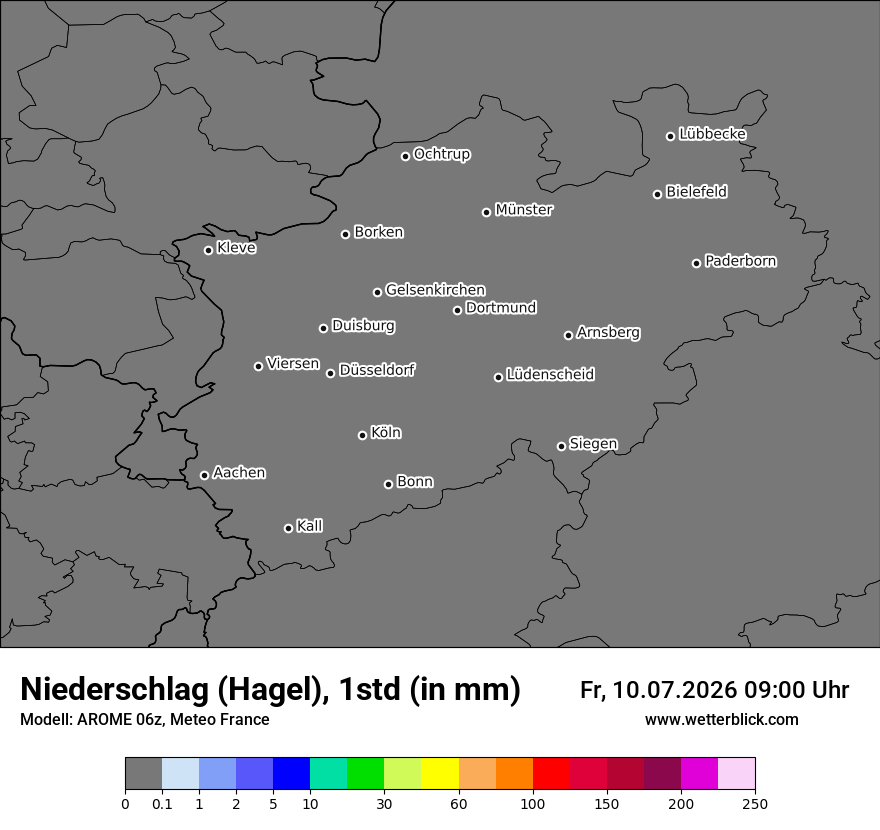 Modellkarte AROME – prg_gsp – nrw