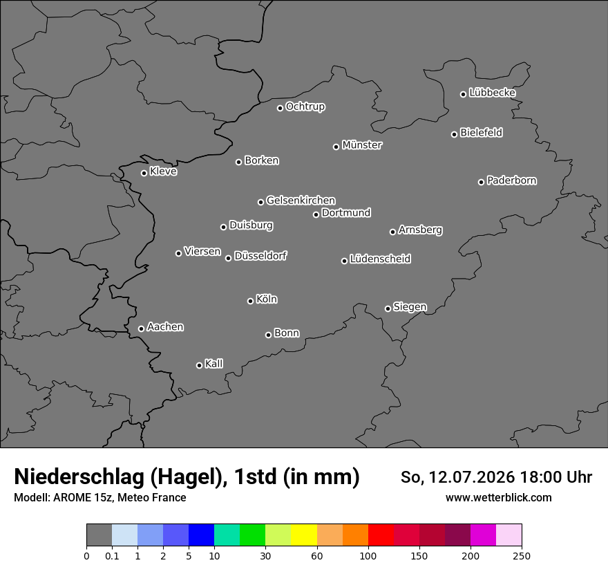 Modellkarte AROME – prg_gsp – nrw