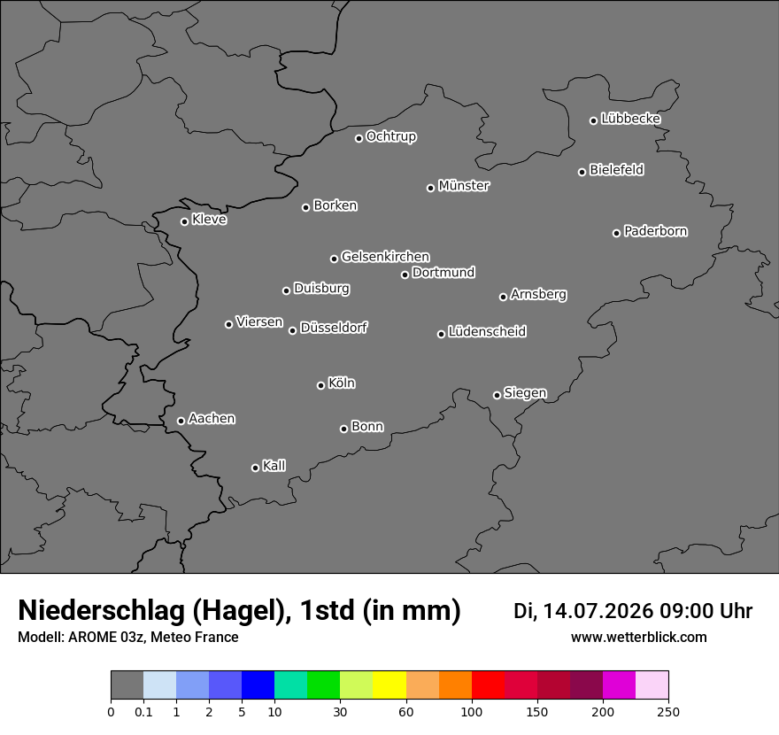 Modellkarte AROME – prg_gsp – nrw