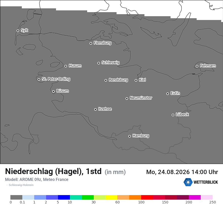 Modellkarte AROME – prg_gsp – sh