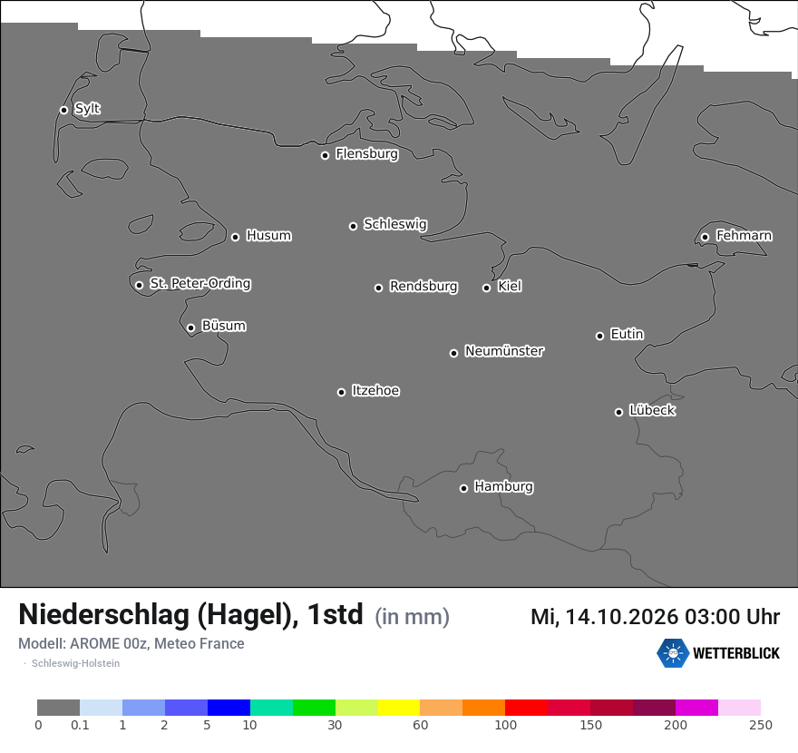 Modellkarte AROME – prg_gsp – sh