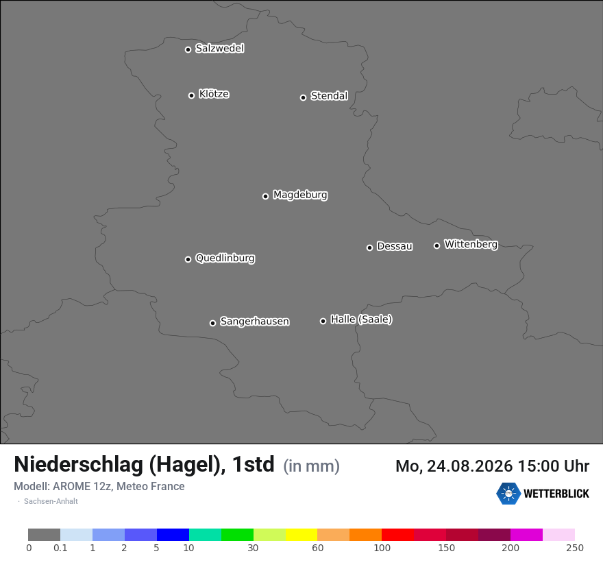 Modellkarte AROME – prg_gsp – st