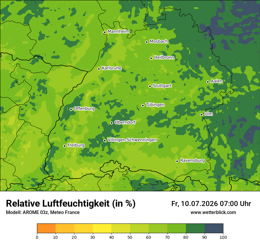 Modellkarte AROME – relhum – bw