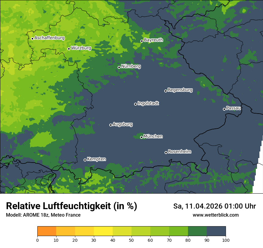 Modellkarte AROME – relhum – by