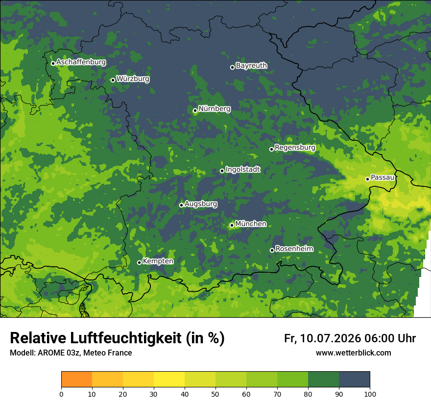 Modellkarte AROME – relhum – by