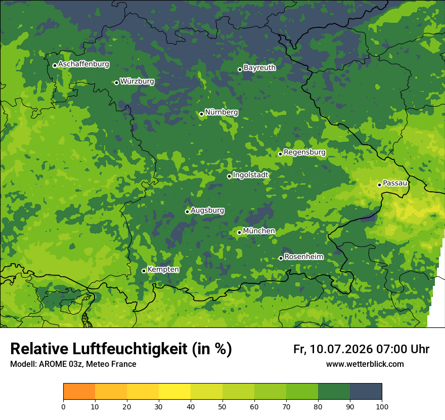 Modellkarte AROME – relhum – by