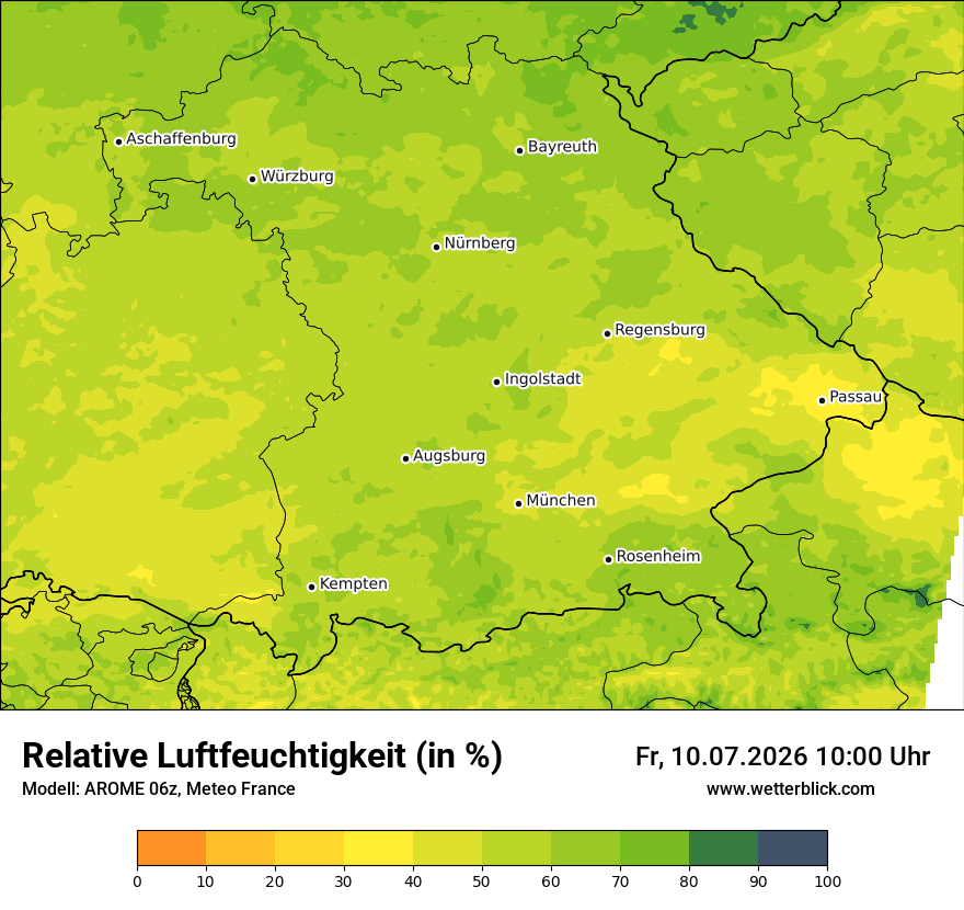 Modellkarte AROME – relhum – by