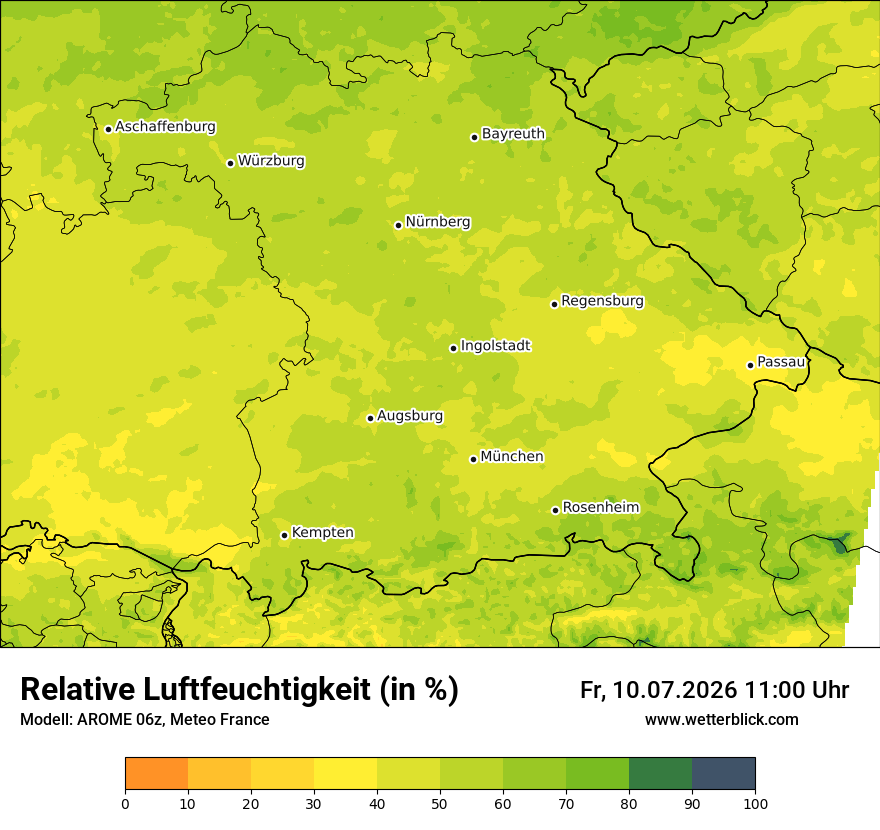 Modellkarte AROME – relhum – by