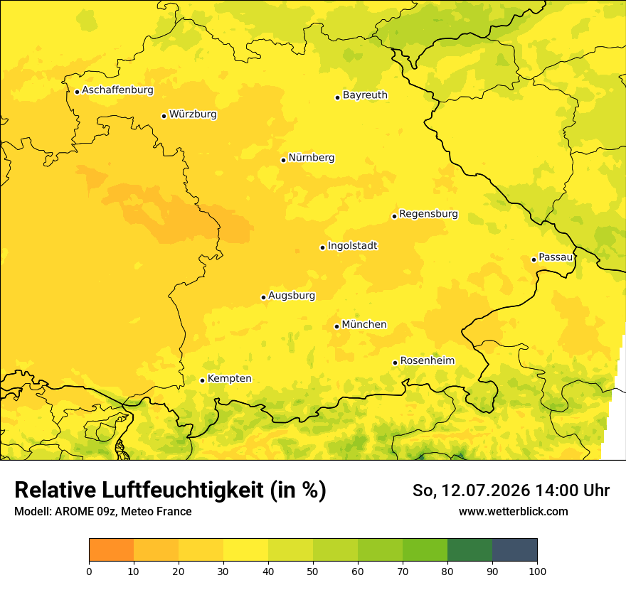 Modellkarte AROME – relhum – by
