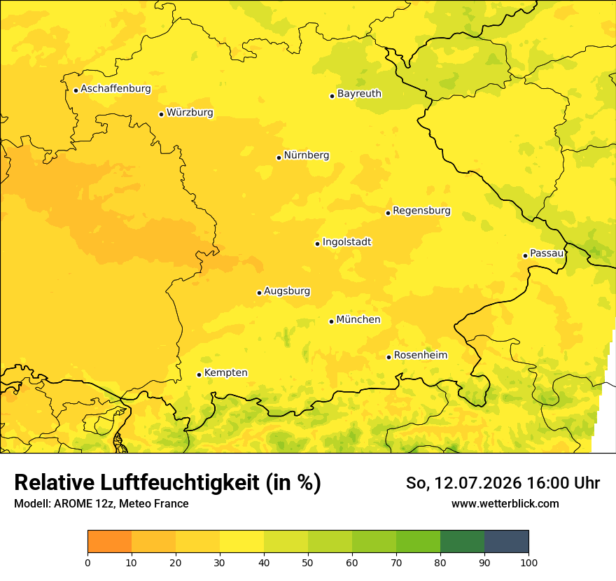 Modellkarte AROME – relhum – by
