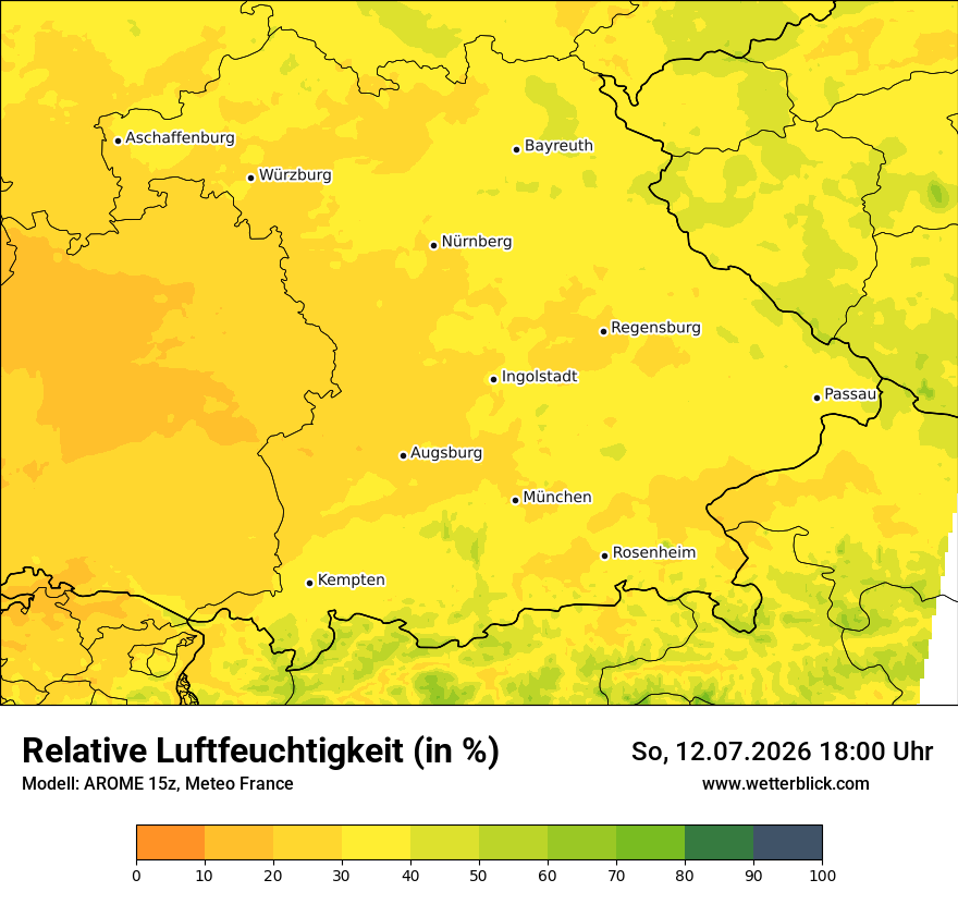Modellkarte AROME – relhum – by