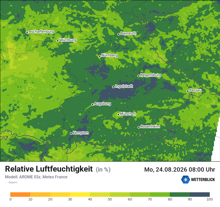 Modellkarte AROME – relhum – by
