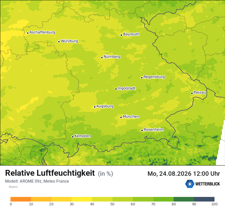 Modellkarte AROME – relhum – by