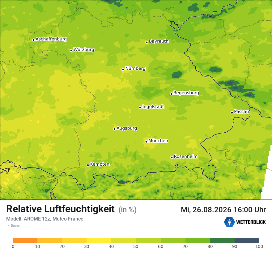 Modellkarte AROME – relhum – by