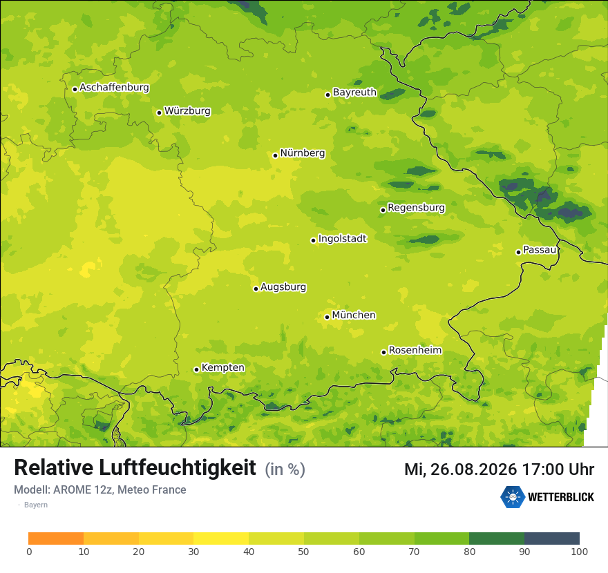 Modellkarte AROME – relhum – by