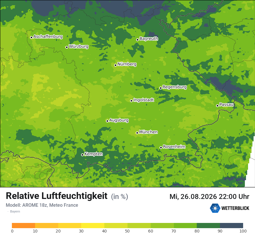 Modellkarte AROME – relhum – by