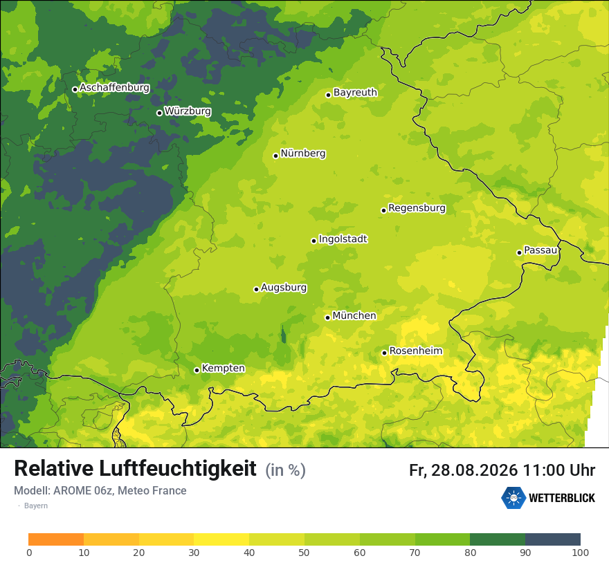 Modellkarte AROME – relhum – by