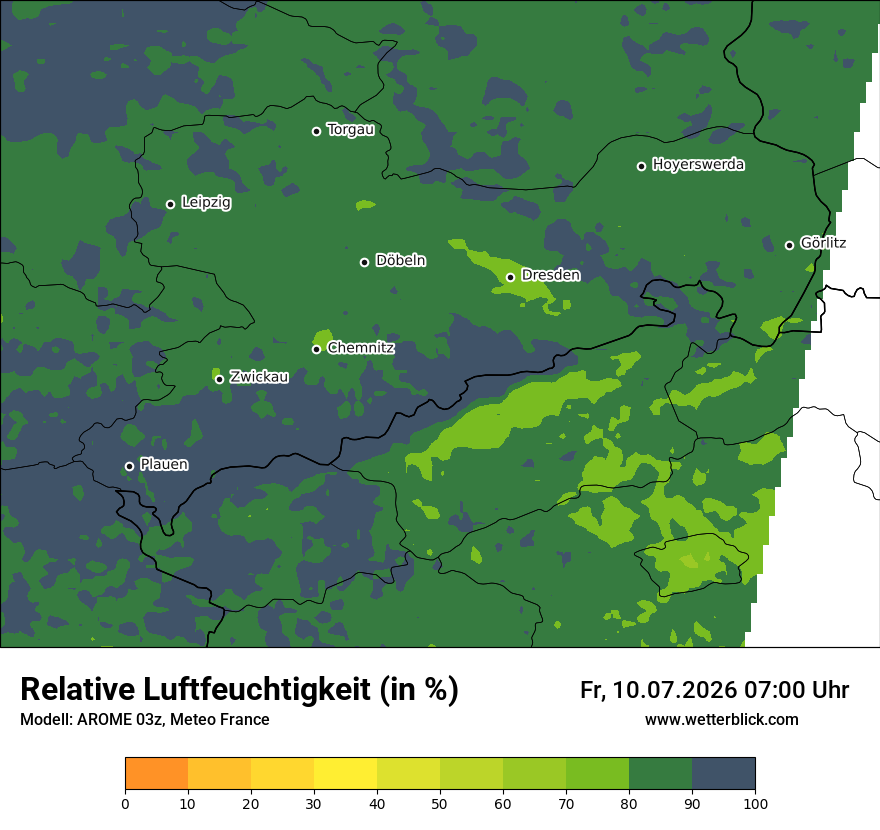 Modellkarte AROME – relhum – sn