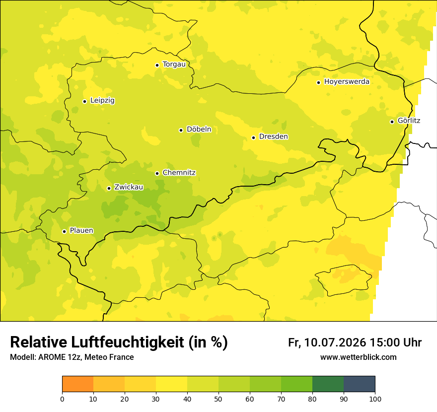 Modellkarte AROME – relhum – sn