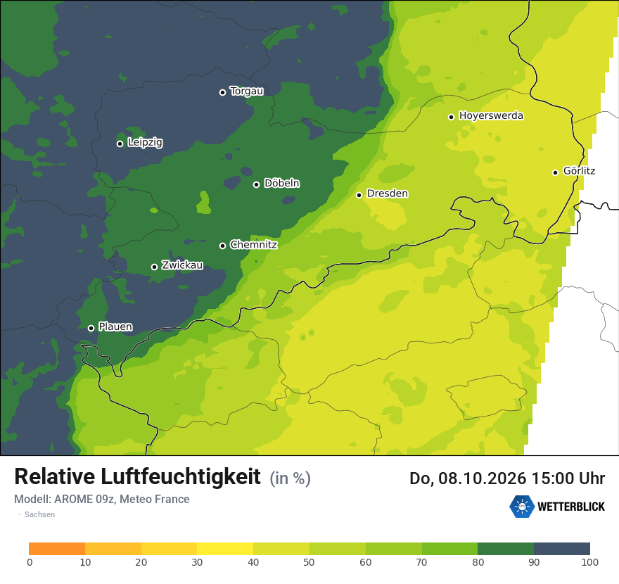 Modellkarte AROME – relhum – sn