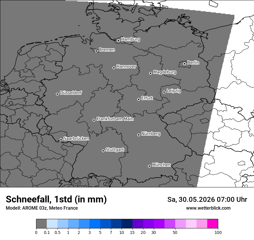Modellkarte AROME – snow_rate – deutschland