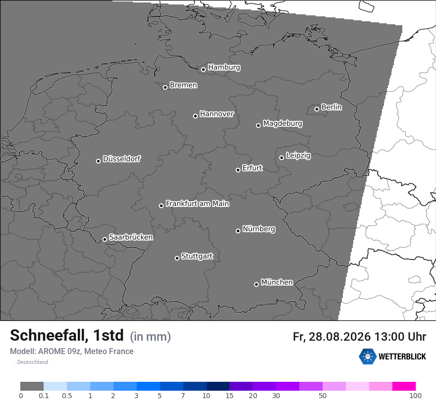 Modellkarte AROME – snow_rate – deutschland