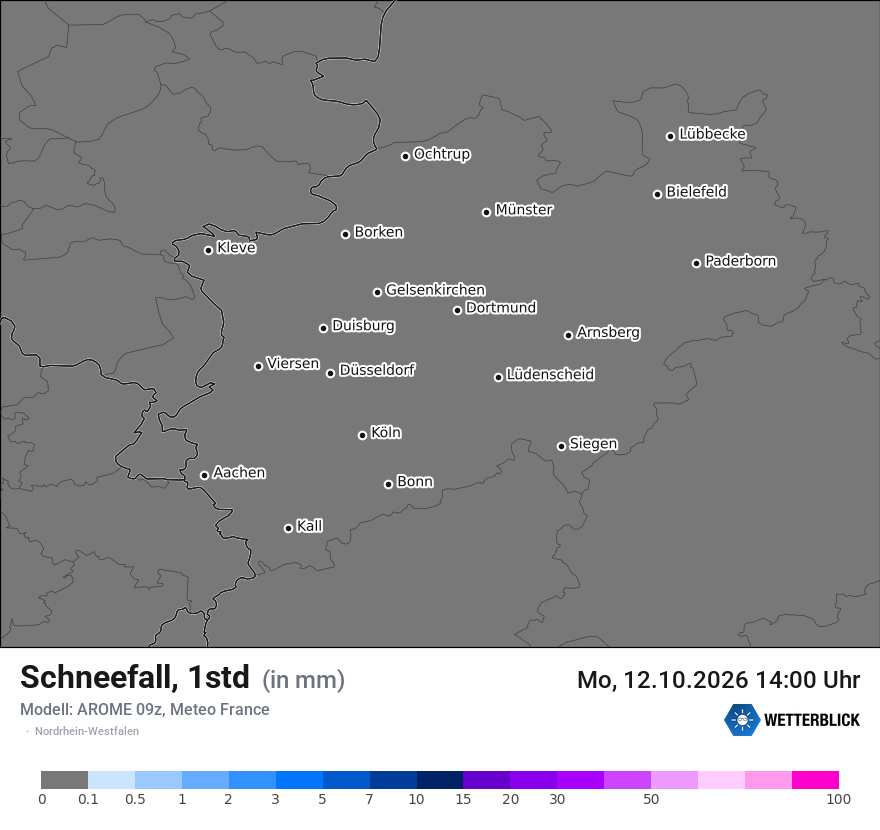 Modellkarte AROME – snow_rate – nrw