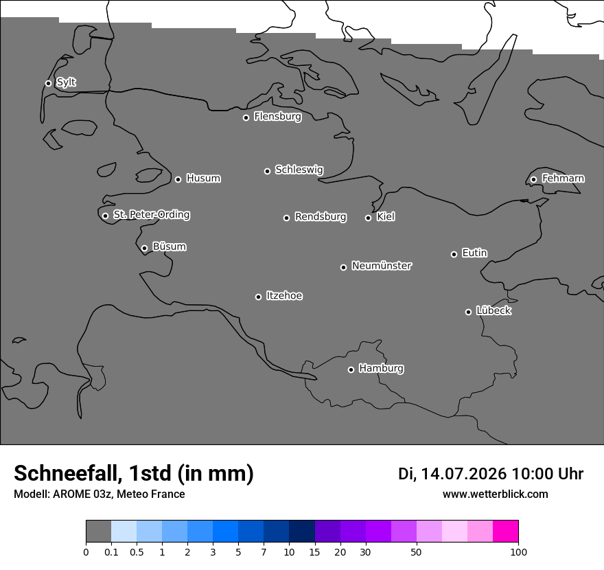 Modellkarte AROME – snow_rate – sh
