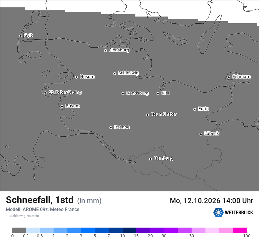 Modellkarte AROME – snow_rate – sh