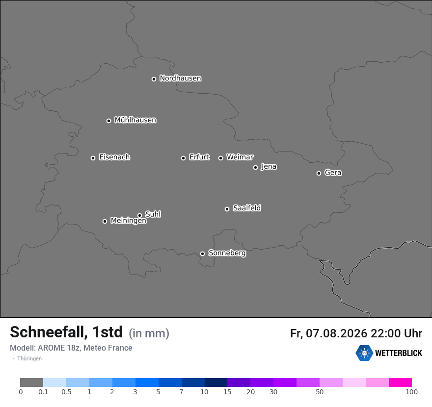 Modellkarte AROME – snow_rate – th