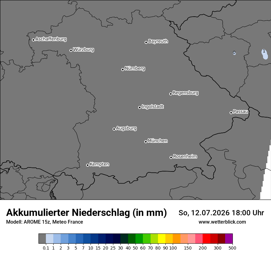 Modellkarte AROME – tot_prec – by