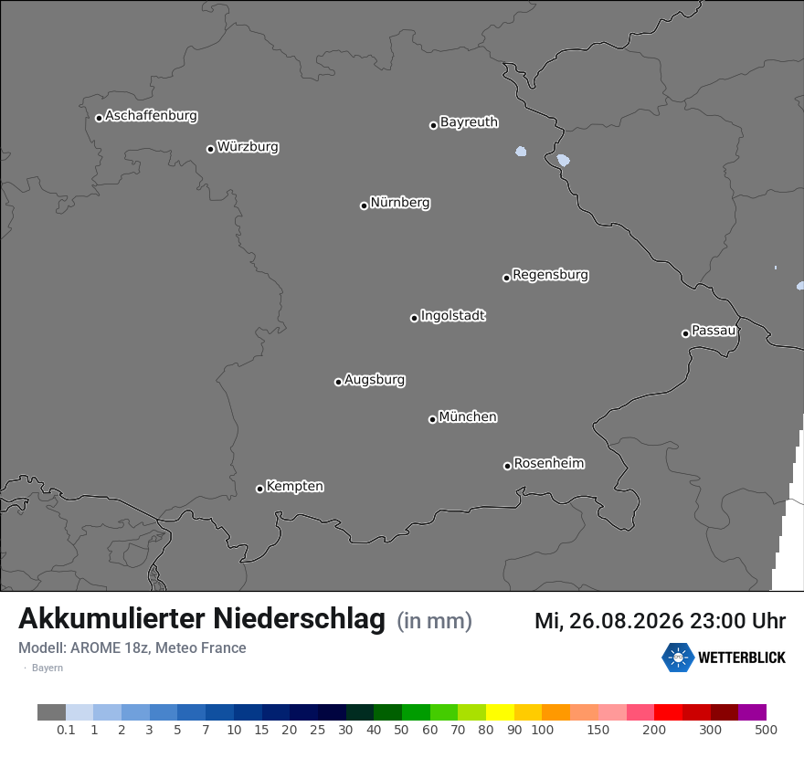 Modellkarte AROME – tot_prec – by