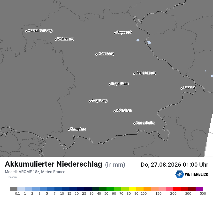 Modellkarte AROME – tot_prec – by